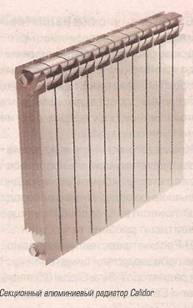 Секционный аллюминиевый радиатор Calidor